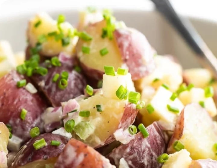 Baby Red Potato Salad with Apples